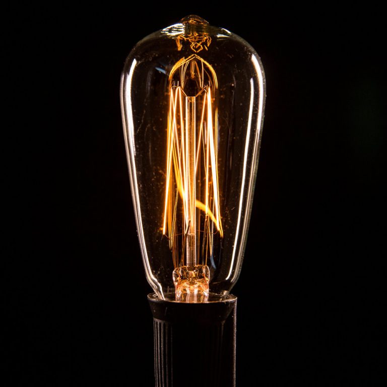 ST40 Lantern Edison String Lights Set with Black Wire