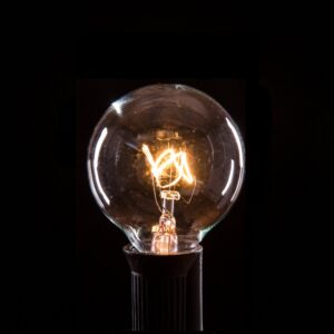 (Box of 25) G40 CLEAR C7 (E12) Base Light Bulbs