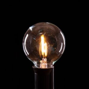 (Box of 25) G40 LED Filament CLEAR C7 (E12) Base Light Bulbs