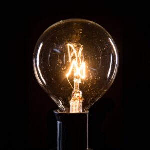 (Box of 25) G50 CLEAR C7 (E12) Base Light Bulbs