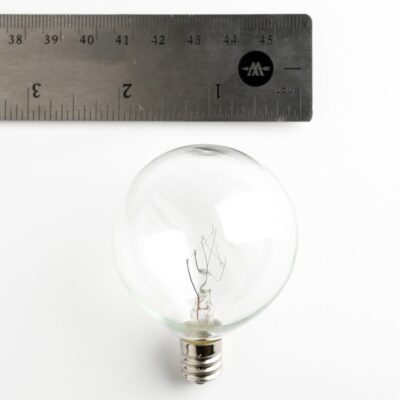 G50 2 Clear Light Bulbs With C7 E12 Base