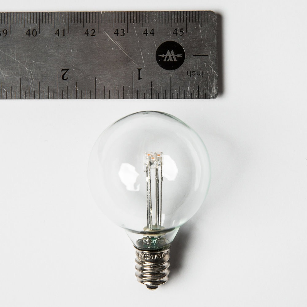 G40 LED Clear Bulbs with C7 E12 Base