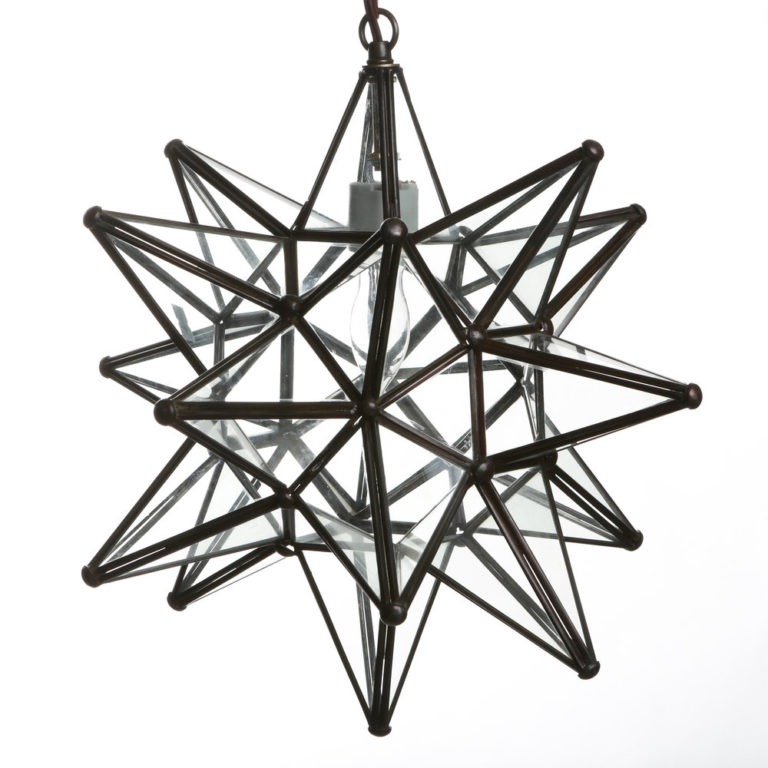 15" Clear Glass Star Lights Hometown Evolution Inc.