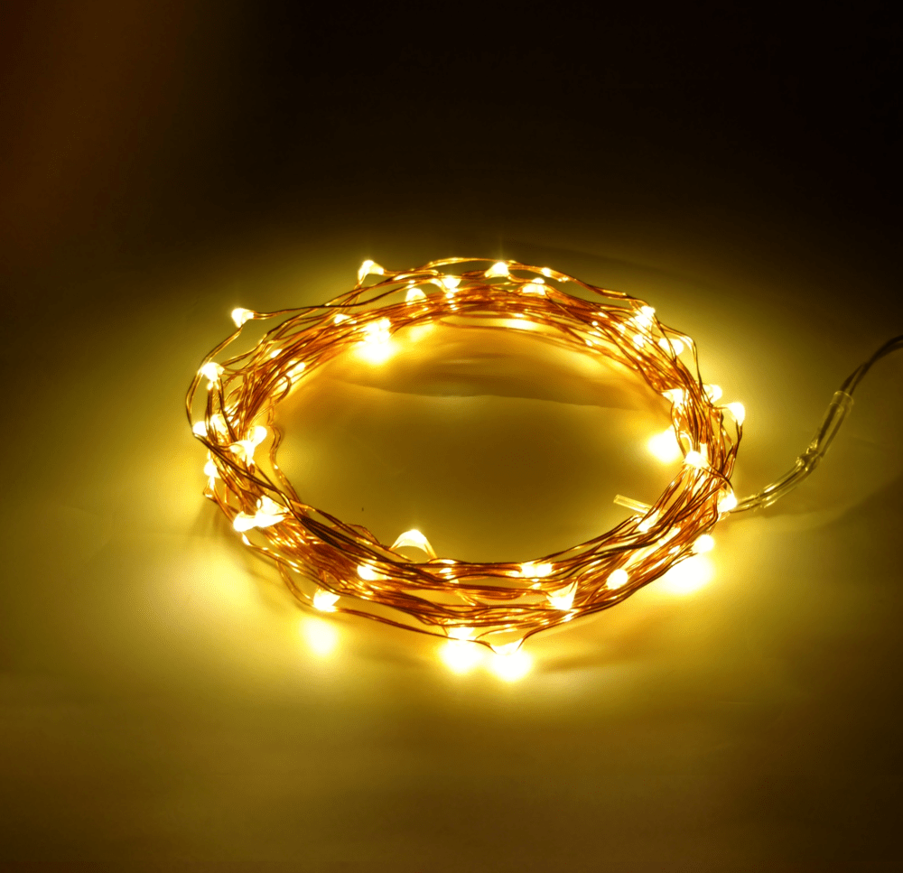 16.5 Foot - Battery Operated LED Fairy Lights - Waterproof with 50