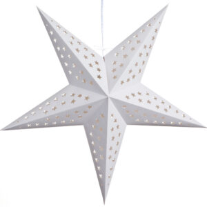 (S222) White Serenity Paper Star Lantern