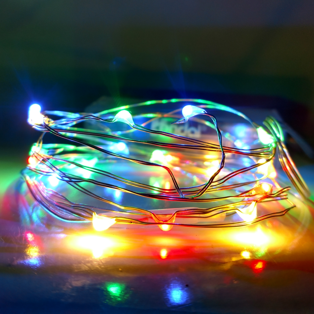 165 Foot Battery Powered Led Fairy Lights 50 Multi Color Micro Led