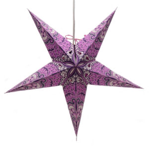 (S277) Orchid Charm Paper Star Lantern
