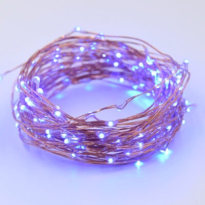 fairy cege / Color：Blue 33 Foot - Plug in LED Fairy Lights- 100 Blue Micro LED