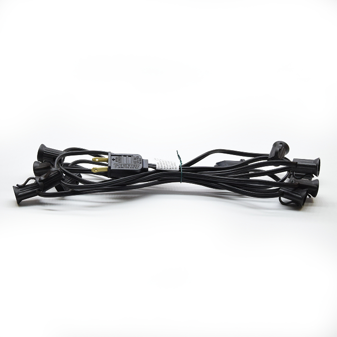 Black 10' C7 Base Light Strings