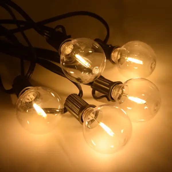 (Box of 25) G40 Plastic LED Filament C7 (E12) Base Light Bulbs - Image 3