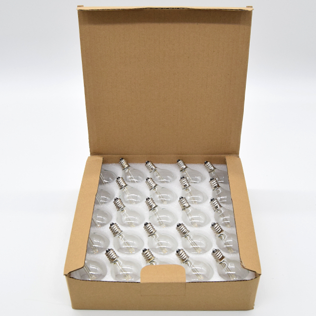 (Box of 25) G40 LED 3-Diode CLEAR C7 (E12) Base Light Bulbs - Image 3