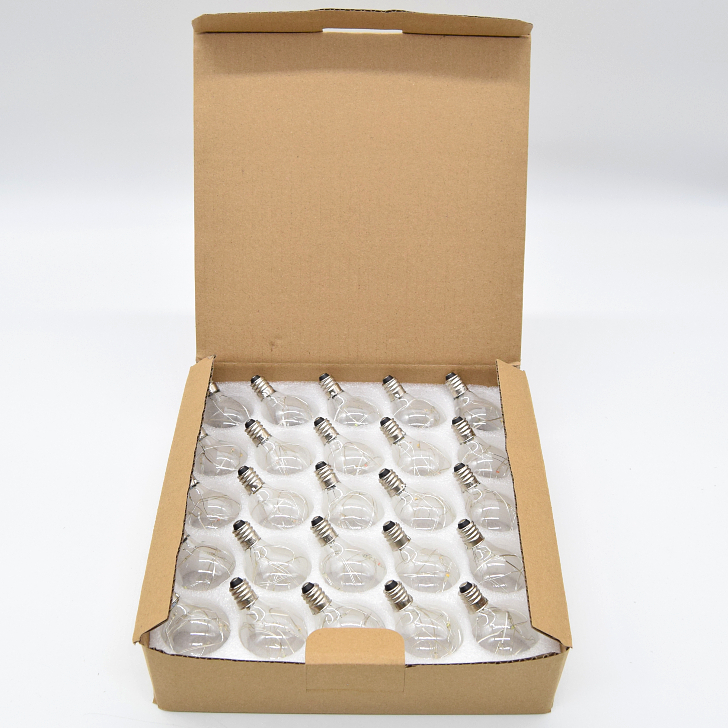 (Box of 25) G40 Multi Colored LED Fairy C7 (E12) Base Light Bulbs - Image 3
