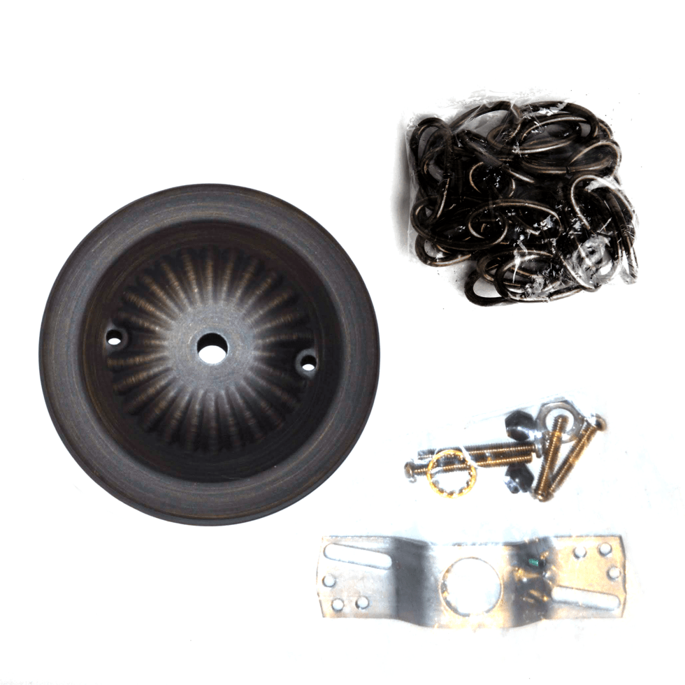 5" Tin Ceiling Plate and 3' Chain Hometown Evolution Inc.