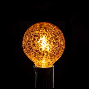 Gold G40 light bulb