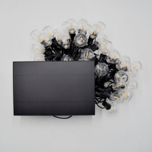 50 Foot G40 LED Solar-Powered String Light Sets