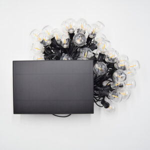 50 Foot G40 LED Solar-Powered String Light Sets