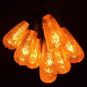 ST40 Mercury Gold String Light Sets with Black Wire