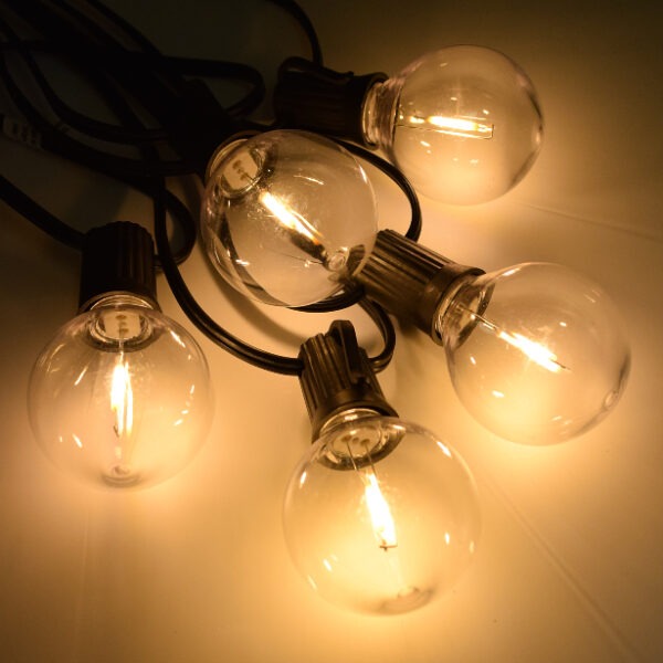 G50 Plastic LED Filament C9 (E17) Base Light Bulbs - Image 2