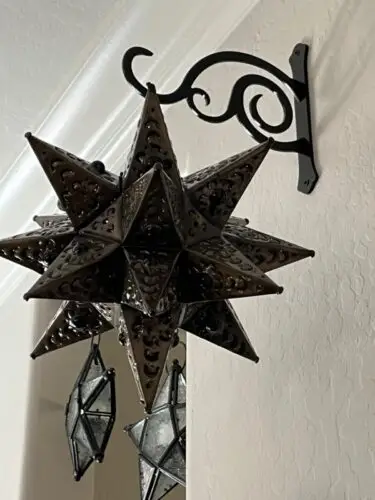 12" Tin Star Light - Flower Cut with Marbles photo review