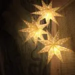 (S215) 9 Pointed White Paper Star Lantern photo review