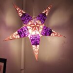 (S254) Purple Charm Paper Star Lantern photo review