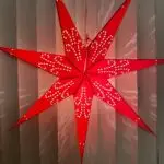 (S257) Fountain Paper Star Lantern (Red) photo review