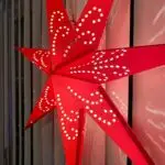 (S257) Fountain Paper Star Lantern (Red) photo review