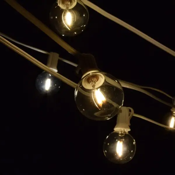 G40 LED Plastic String Lights with White Wire - Image 6