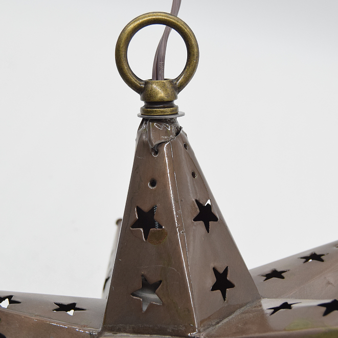 "As Is" 12 Inch Tin Star Light - Star Cut (#64) 15% Off - Image 5