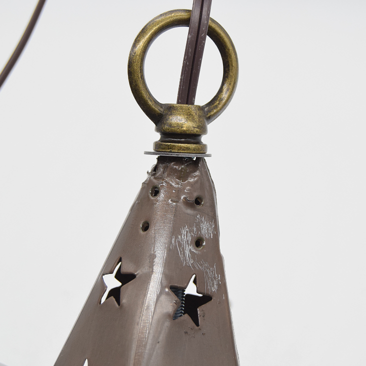 "As Is" 12 Inch Tin Star Light - Star Cut (#64) 15% Off - Image 7