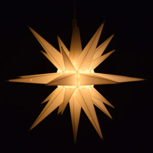 14" White Moravian Star Light