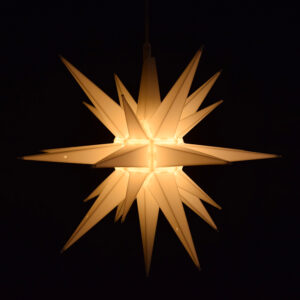 14" White Moravian Star Light