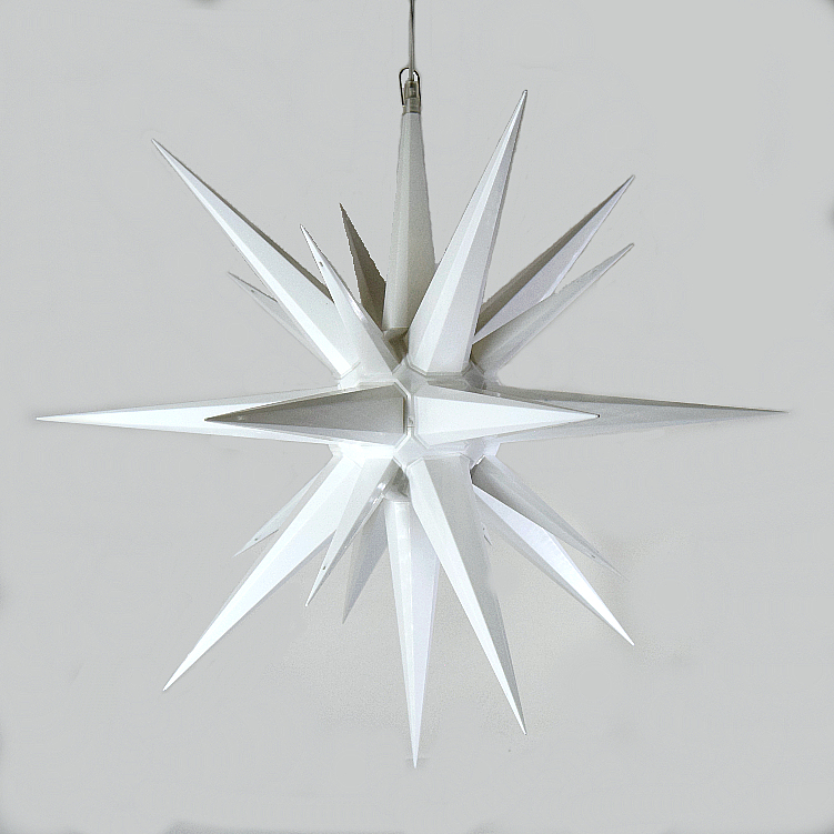 14" White Moravian Star Light - Image 2