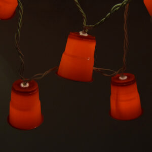 LED Plastic Red Solo Cup String Lights with White Wire