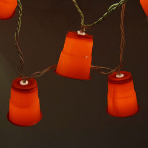 LED Plastic Red Solo Cup String Lights with White Wire