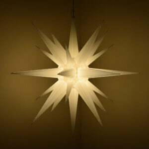 24" White Moravian Star Light