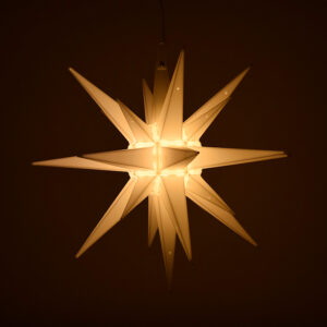 14" White Moravian Star Light